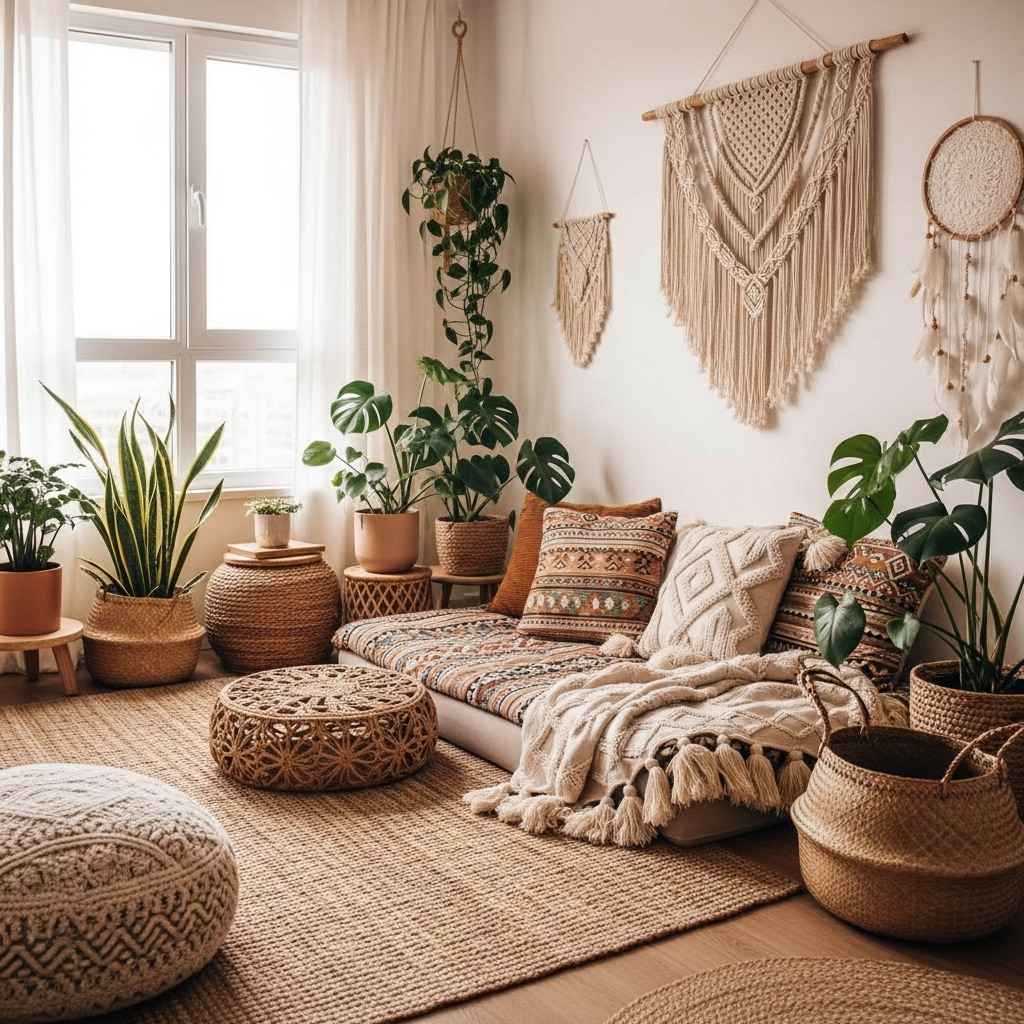 Magia stylu boho w twoim domu: dodatki, które odmienią przestrzeń